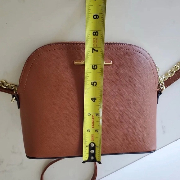 Preloved: STEVE MADDEN Women’s BMAGGIE CROSSBODY Handbag Purse COGNAC color - Picture 10 of 11